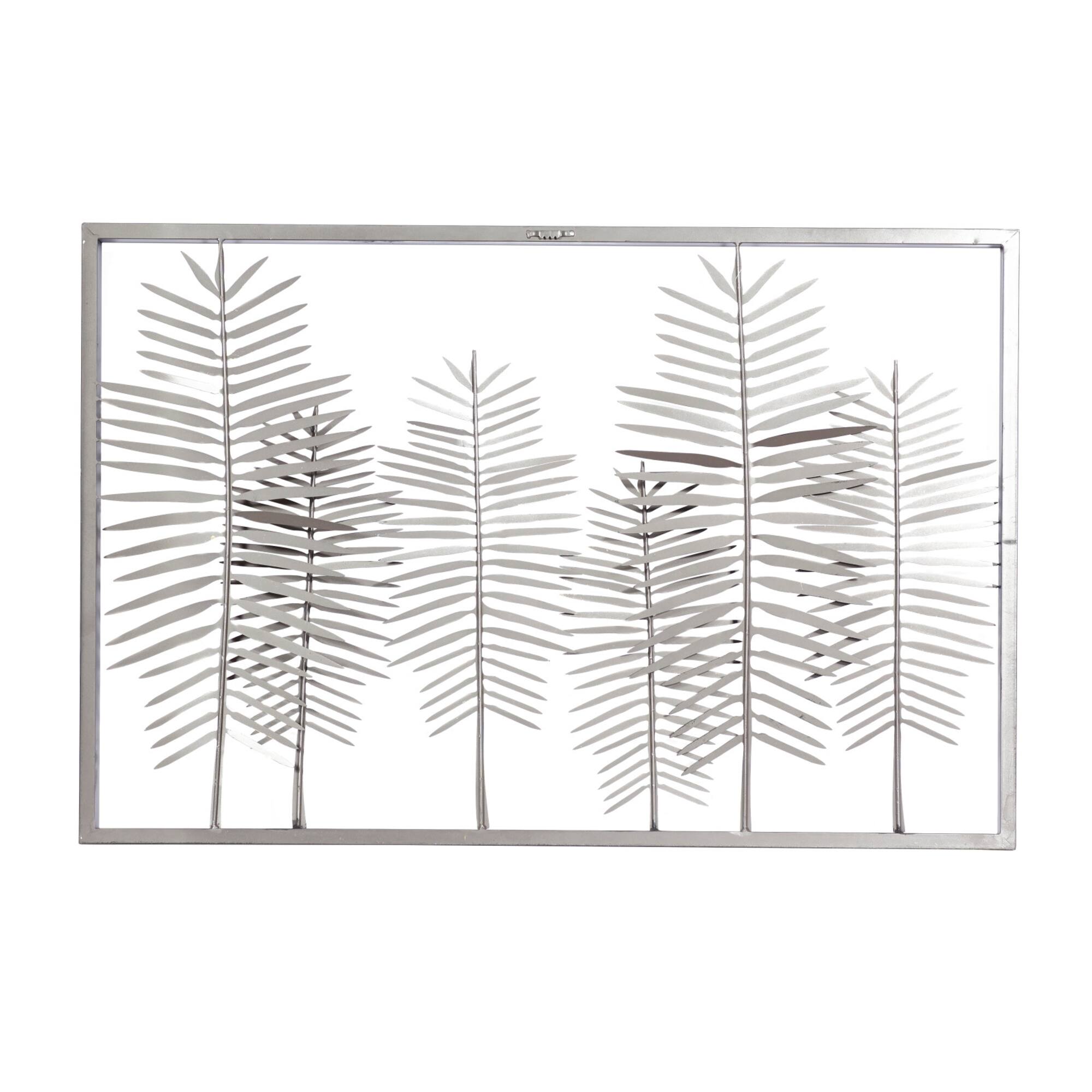 45" Black Iron Modern Wall Décor